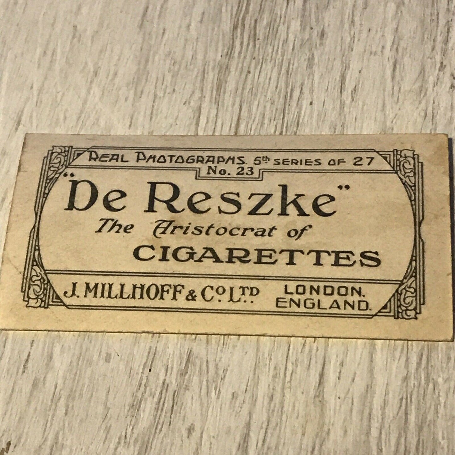 De Reszke Cigarette Card Series 5 no.23 Baa Baa Black Sheep vintage photo farm