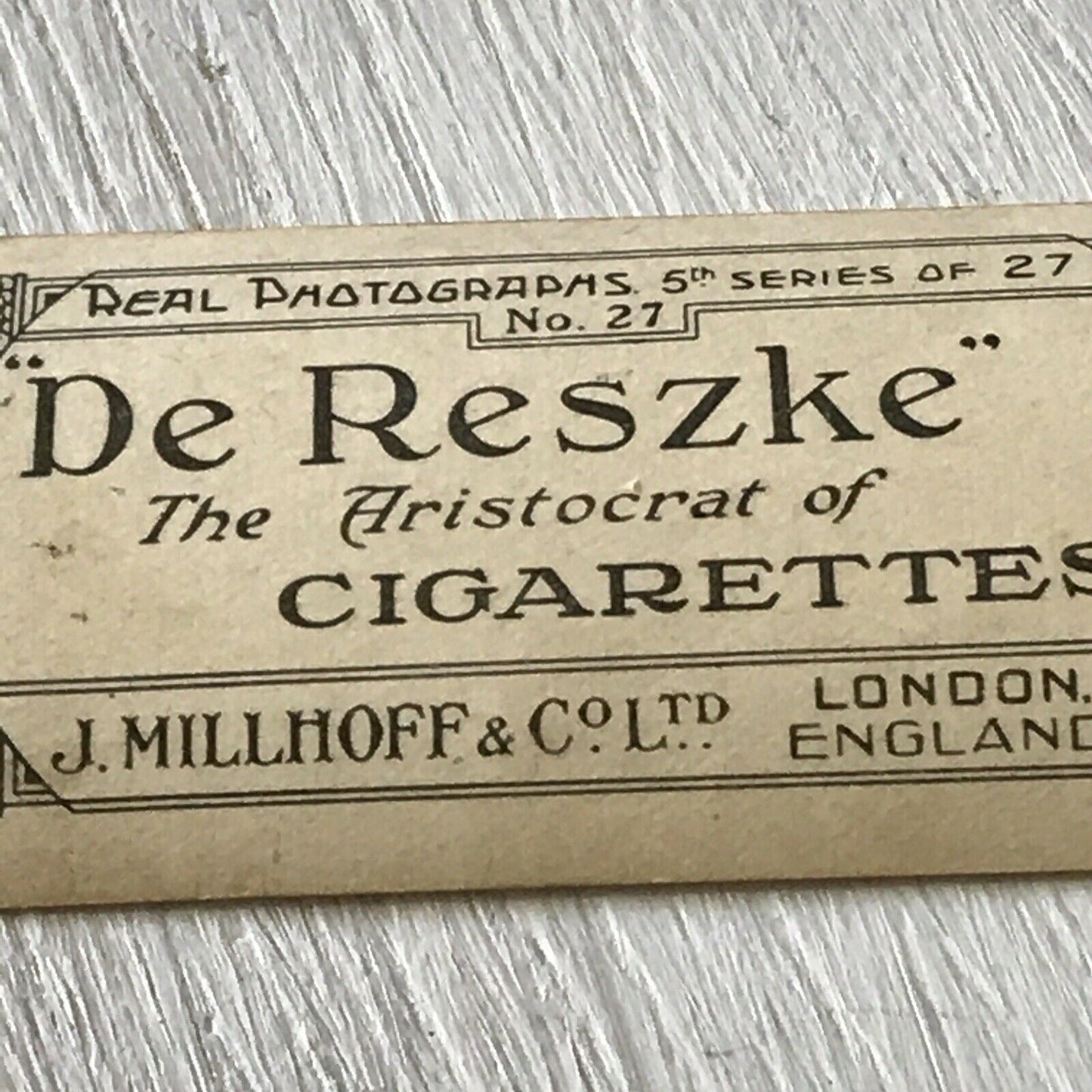 De Reszke Cigarette Card Series 5 No 27 Gulliver & The Lilliputians St Bernard