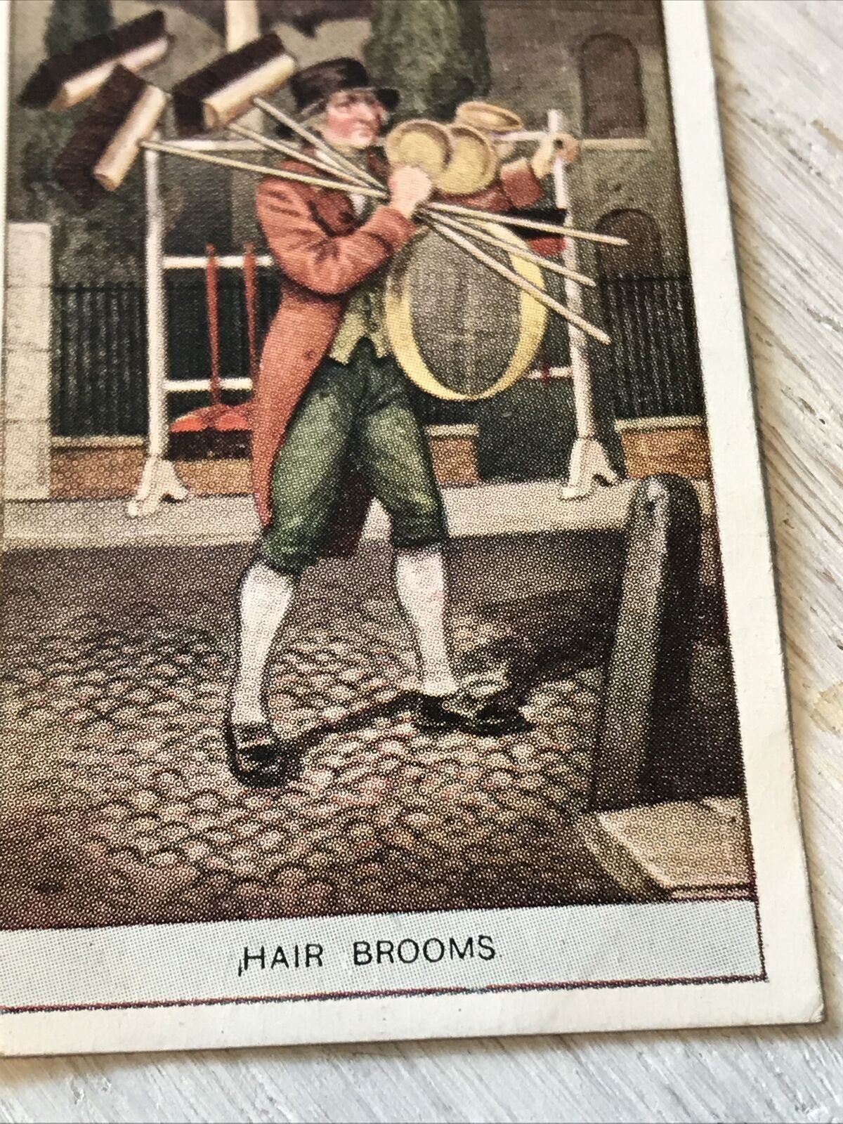 Players Cigarette Card Cries Of London Series 1 No9 Hair Brooms. Broom Seller