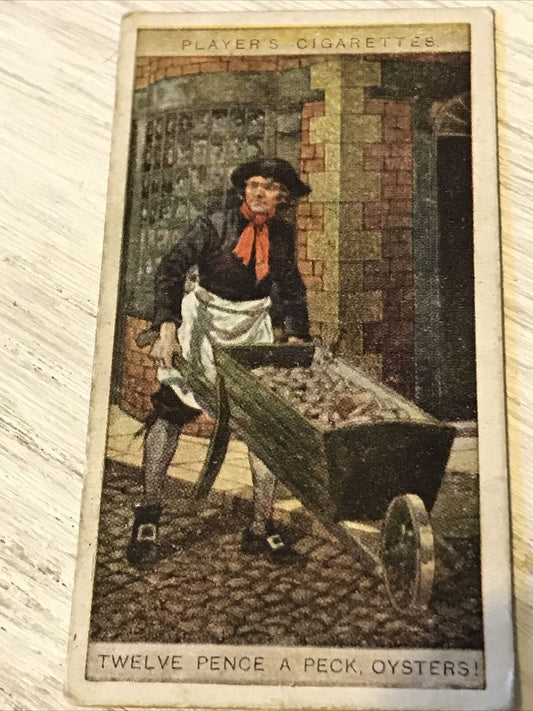 Players Cigarette Card Cries Of London Series 2 No 18 Twelve Pence A Peck Oyster