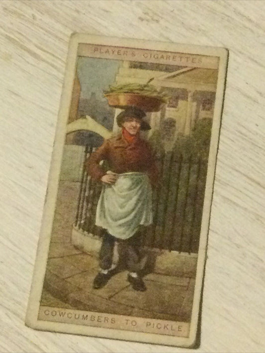 Players Cigarette Card Cries Of London Series 2 No 13 Cowcumbers To Pickle