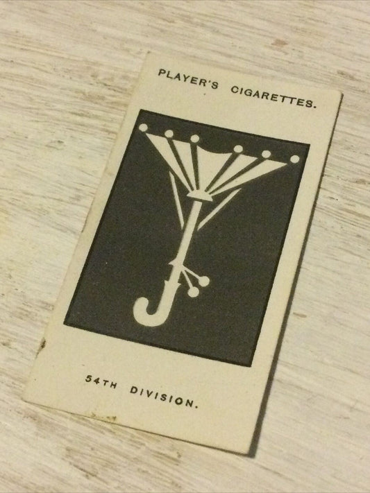 Players Cigarette Card Army Corps & Divisional Signs 1914-1918 No 94 54th Divisi