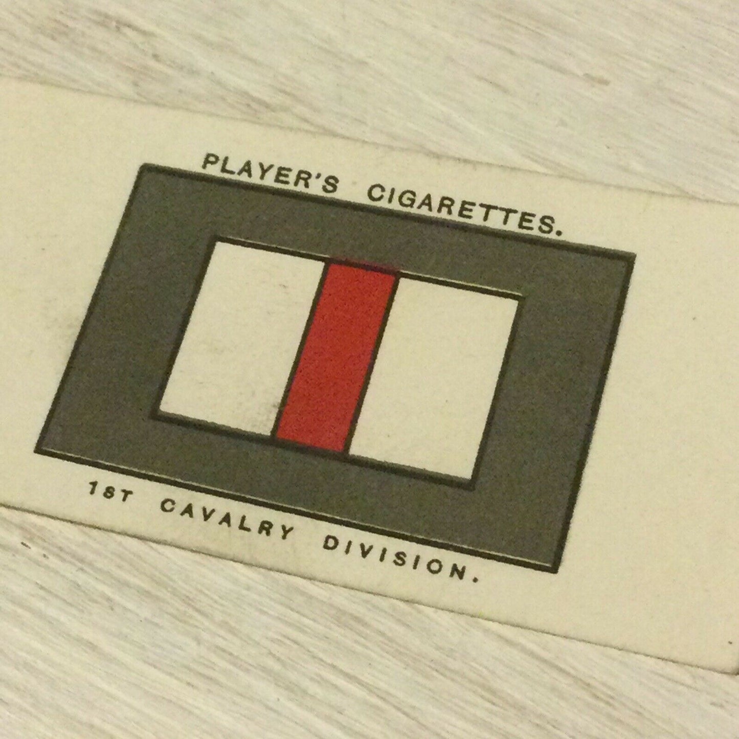 Players Cigarette Card Army Corps & Divisional Signs 1914-1918 No 54 1st Cavalry