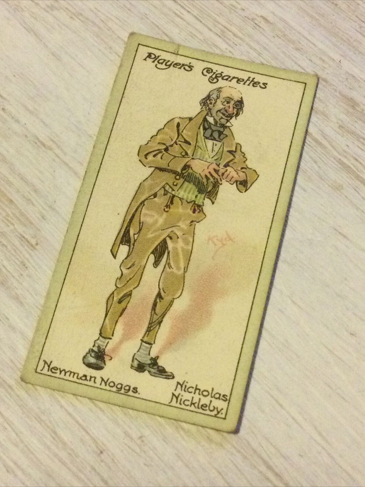 Players Cigarette Card Characters From Dickens No 46 Newman Noggs Nicholas Nickl