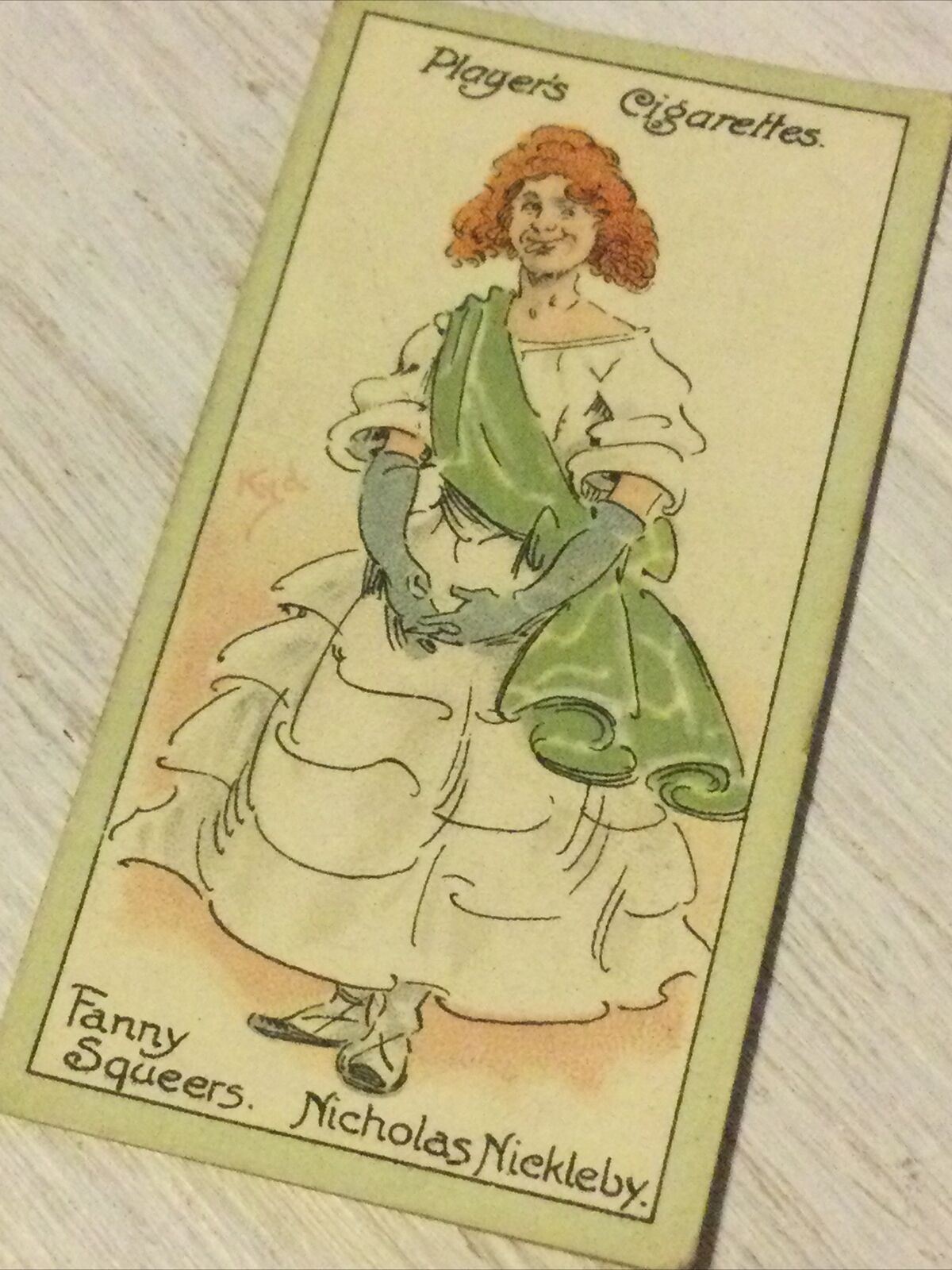 Players Cigarette Card Characters From Dickens No 45 Fanny Squeers Nicholas Nick