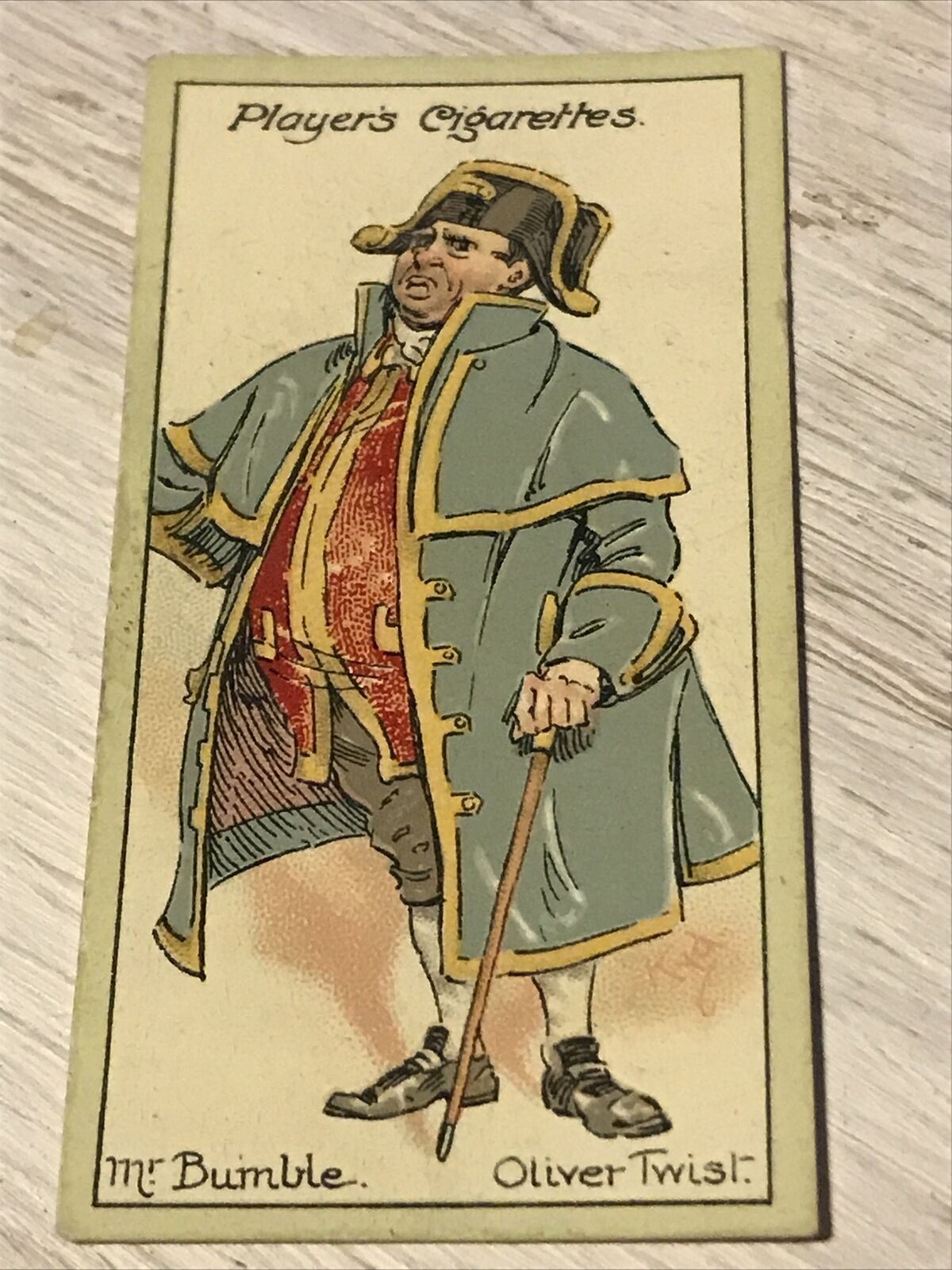 Players Cigarette Card Characters From Dickens No 3 Mr Bumble Oliver Twist