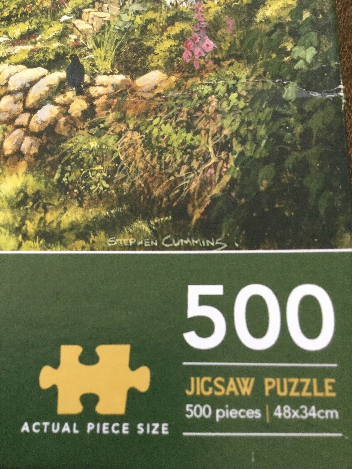 500 Piece Jigsaw Puzzle Summer Cottage. Thatched Cottage, Olden Days Village