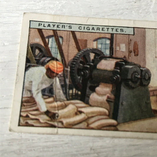 RUBBER - A CREPE MACHINE Players Cigarettes Card Products Of The World 3 1928