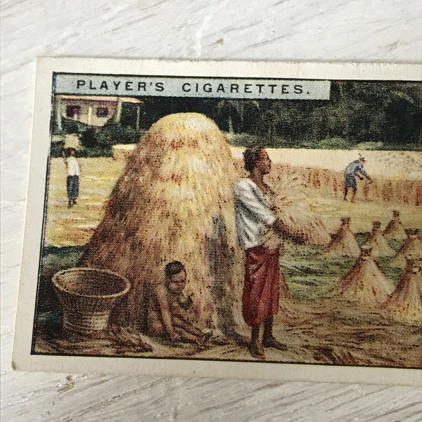 HARVESTING RICE, JAVA Players Cigarettes Card Products Of The World 3 30 Vintage