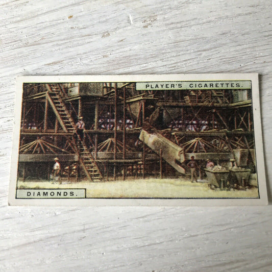 Vintage Players Cigarettes Card Products Of The World Diamonds 21 Washing Plant