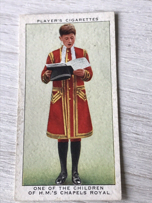 Vintage Players Cigarettes Card Coronation Series Ceremonial Dress 45 HM Chapel