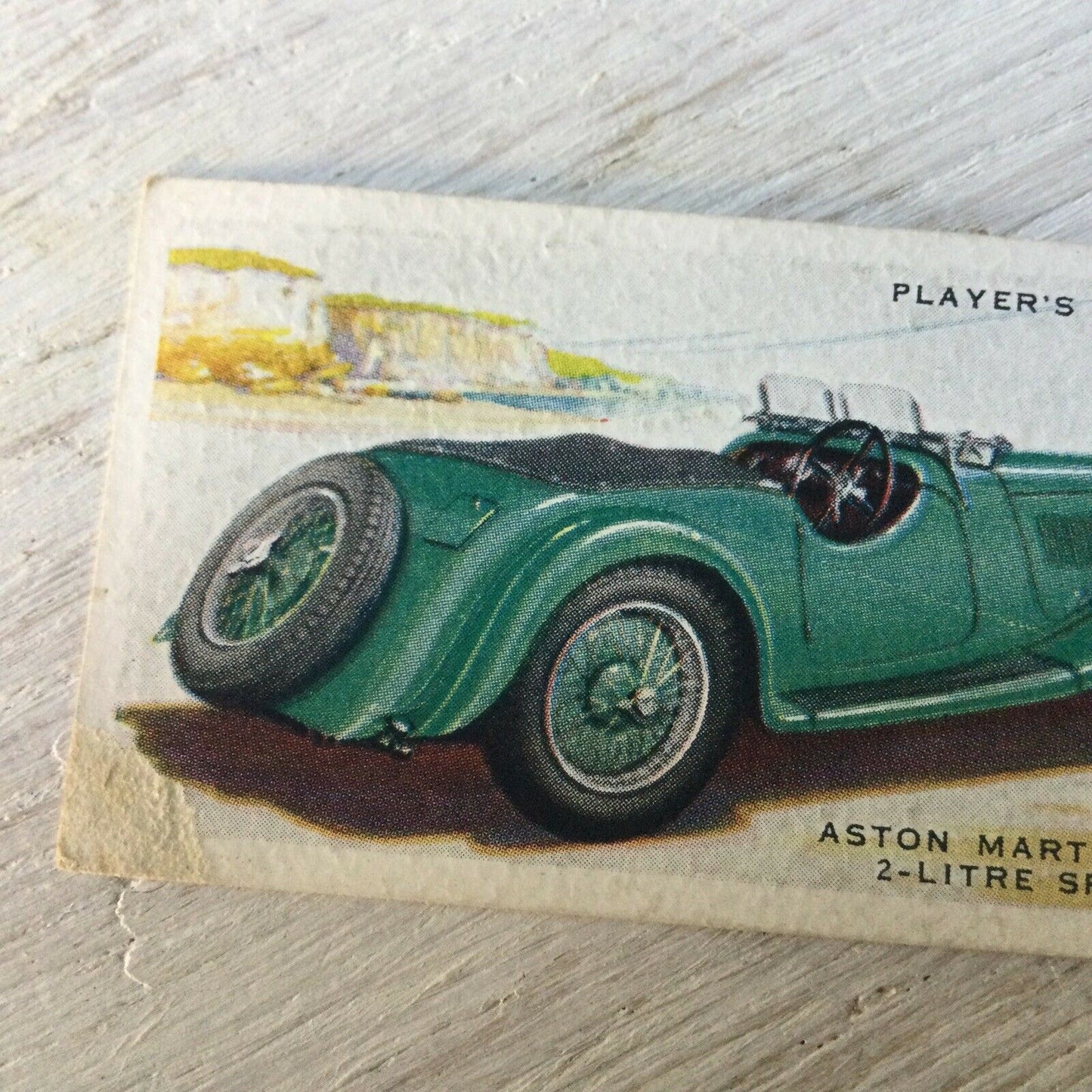 Vintage Players Cigarettes Card Motor Cars Series 2 4 Aston Martin 2 Litre Speed