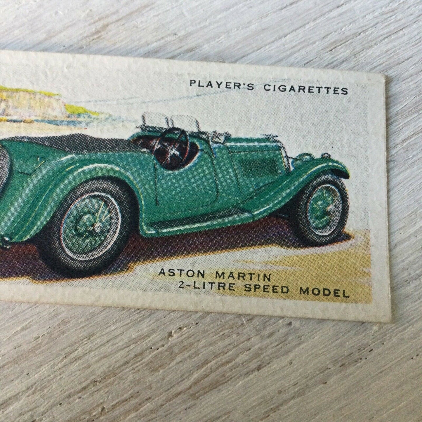 Vintage Players Cigarettes Card Motor Cars Series 2 4 Aston Martin 2 Litre Speed