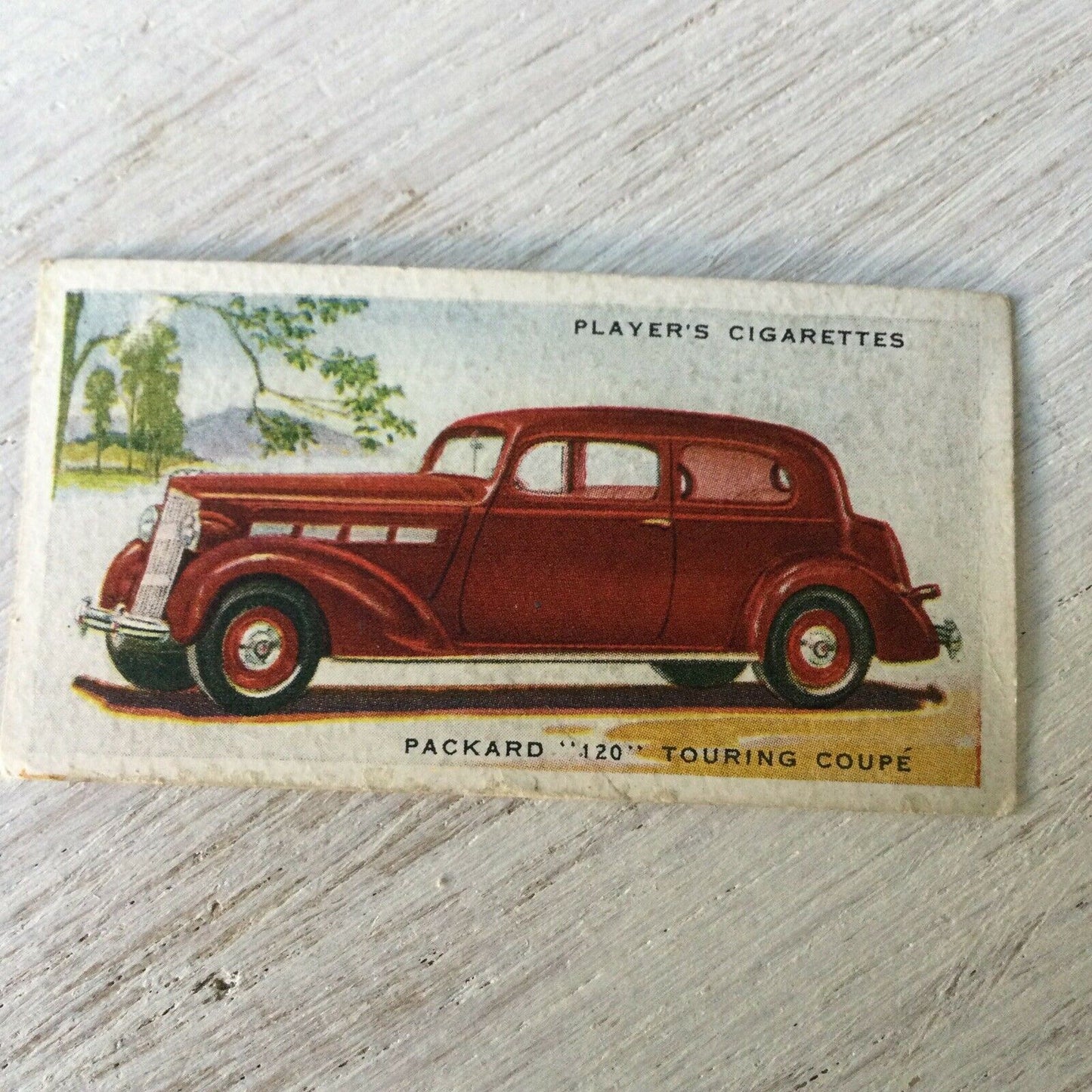 Vintage Players Cigarettes Card Motor Cars Series 2 34 Packard 120 Touring Coupe