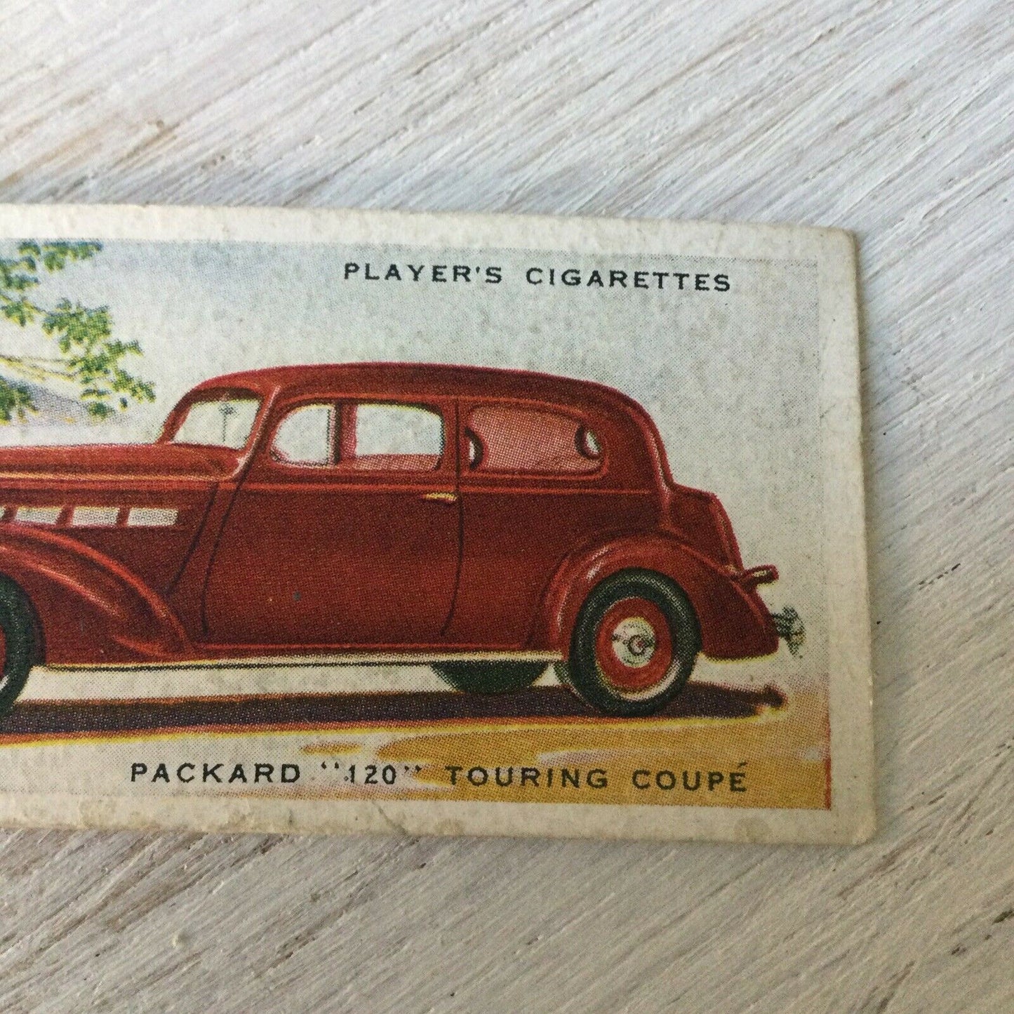 Vintage Players Cigarettes Card Motor Cars Series 2 34 Packard 120 Touring Coupe