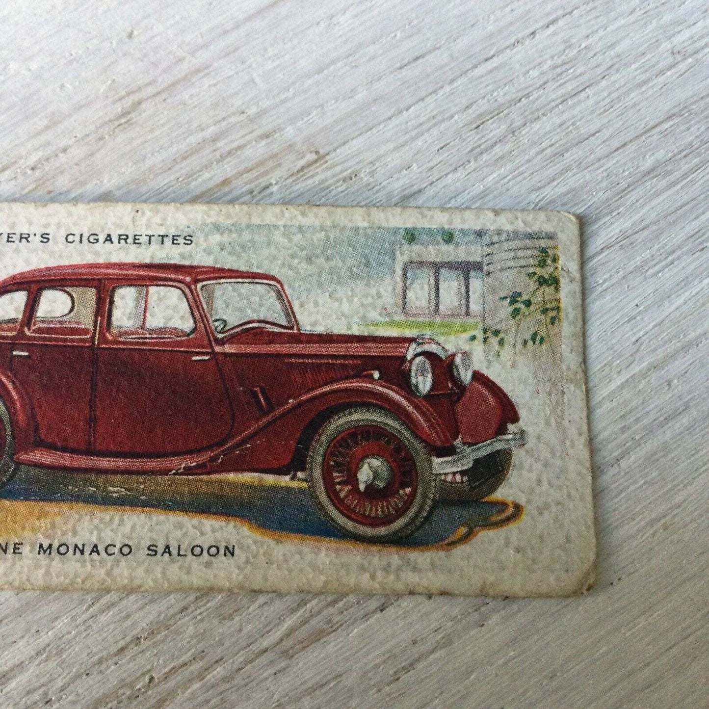 Vintage Players Cigarettes Card Motor Cars Series 2 38 Riley Nine Monaco Saloon