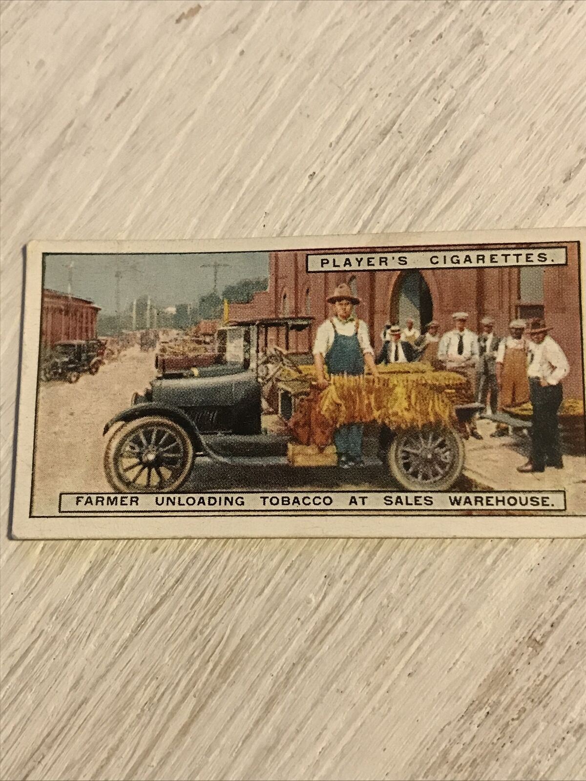 Vintage Players Cigarettes Card From Plantation To Smoker Farmer Unloading Tobac