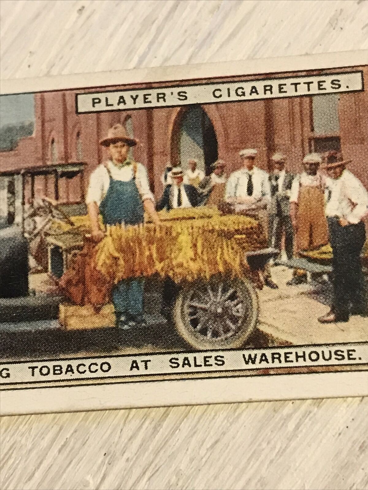 Vintage Players Cigarettes Card From Plantation To Smoker Farmer Unloading Tobac