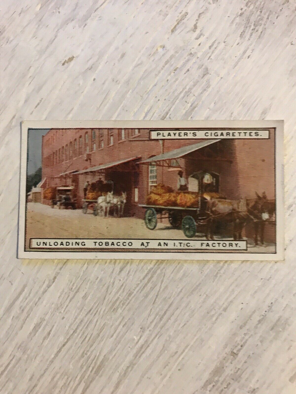 Vintage Players Cigarettes Card From Plantation To Smoker 14 Unloading Tobacco