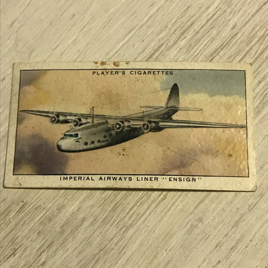 Vintage Players Cigarettes Card International Air Liners 3 Imperial Airways Line