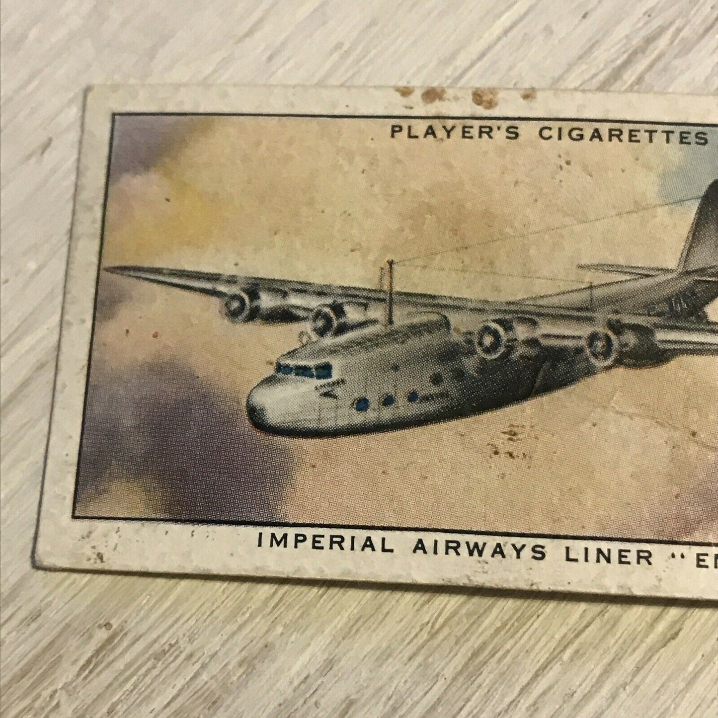 Vintage Players Cigarettes Card International Air Liners 3 Imperial Airways Line