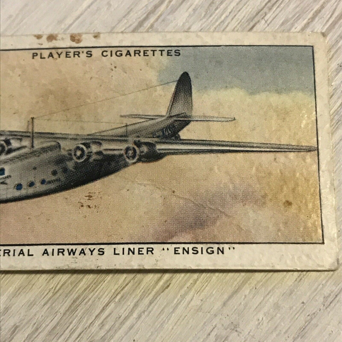 Vintage Players Cigarettes Card International Air Liners 3 Imperial Airways Line