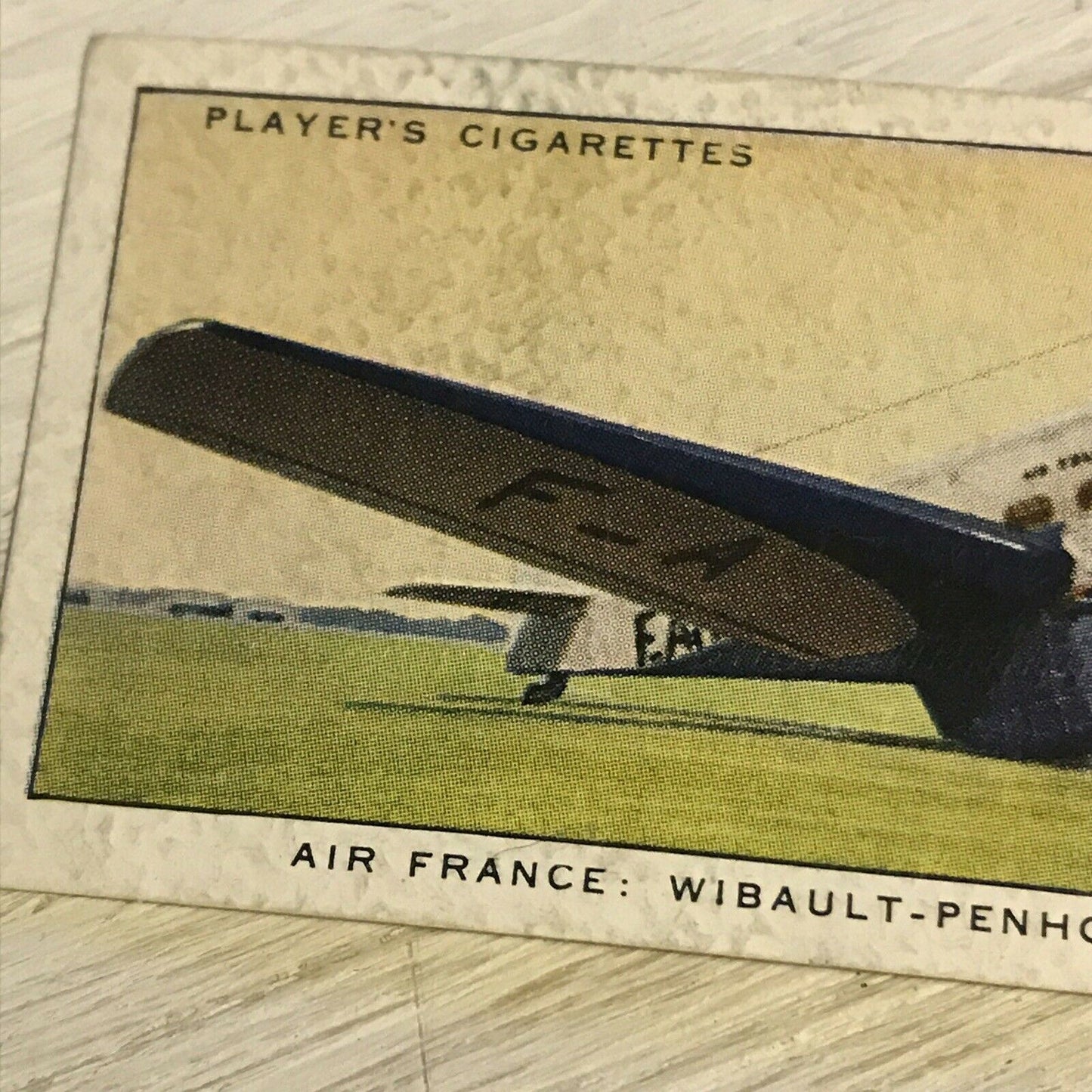 Vintage Players Cigarettes Card International Air Liners 15 Air France Wibault