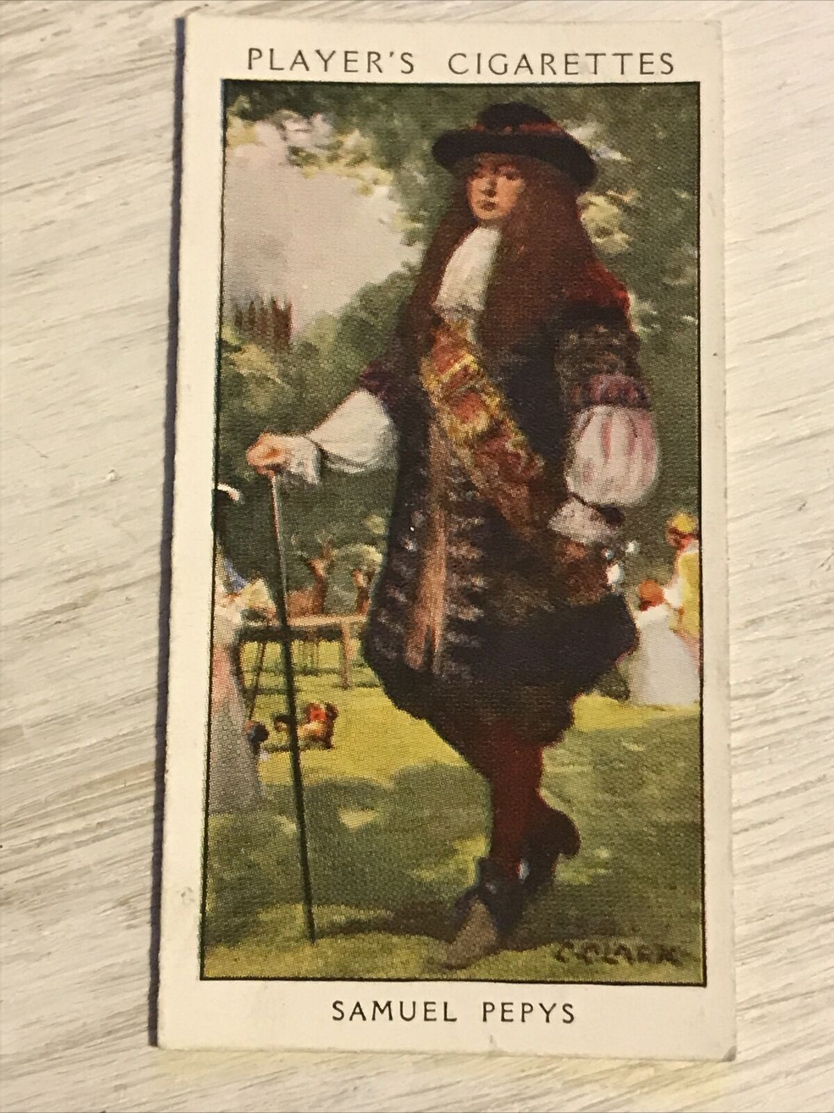 Players Cigarettes Card Dandies 11 Samuel Pepys A Dandy Diarist