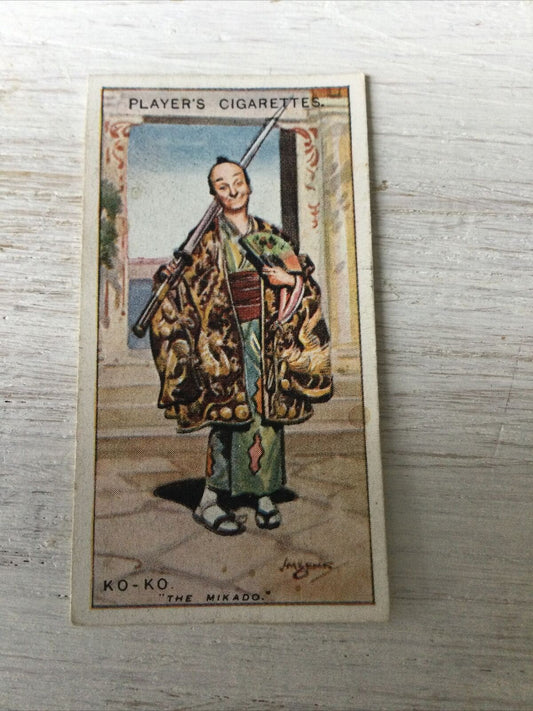 Players Cigarettes Card Gilbert & Sullivan 14 Ko-Ko The Mikado Tailor