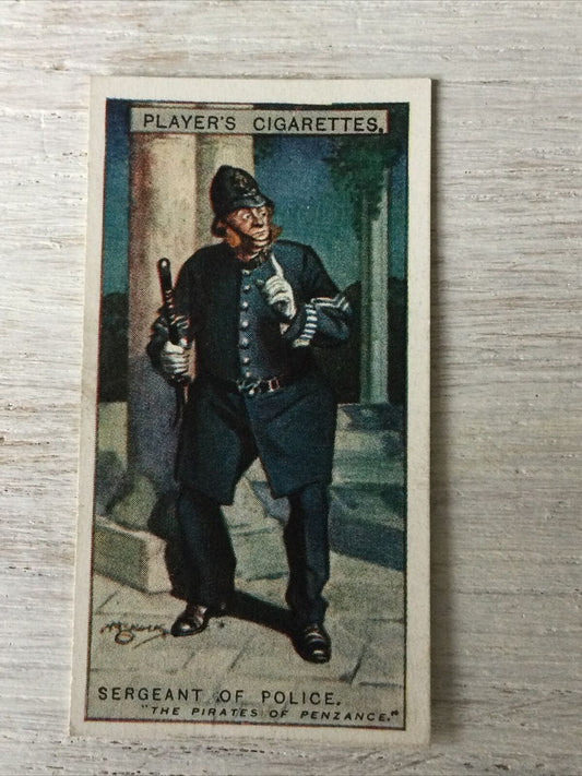 Players Cigarettes Card Gilbert & Sullivan 32 Sergeant Of Police Pirates Of Penz