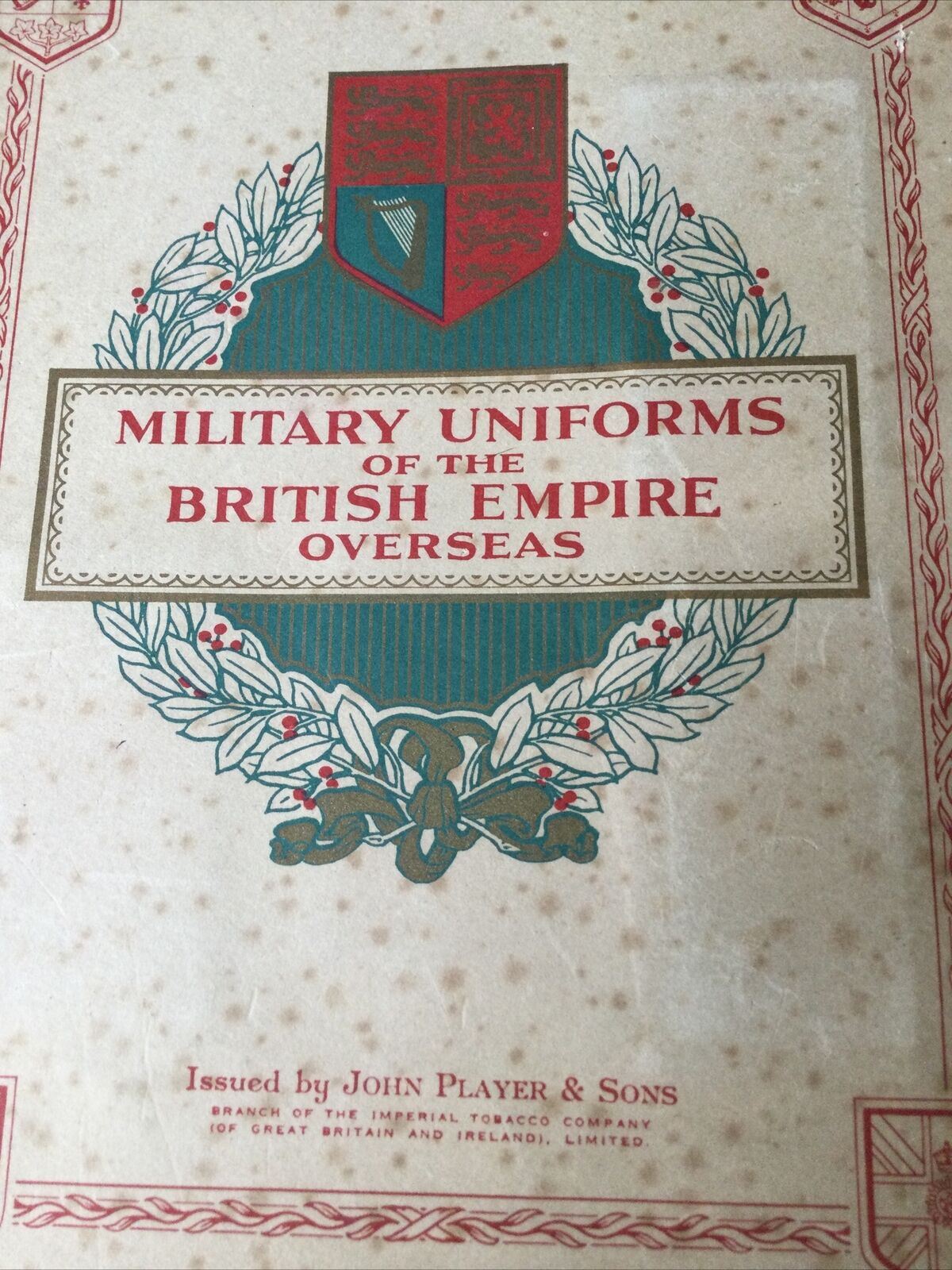 Players Cigarette Cards Complete Album. Military Uniforms Of The British Empire