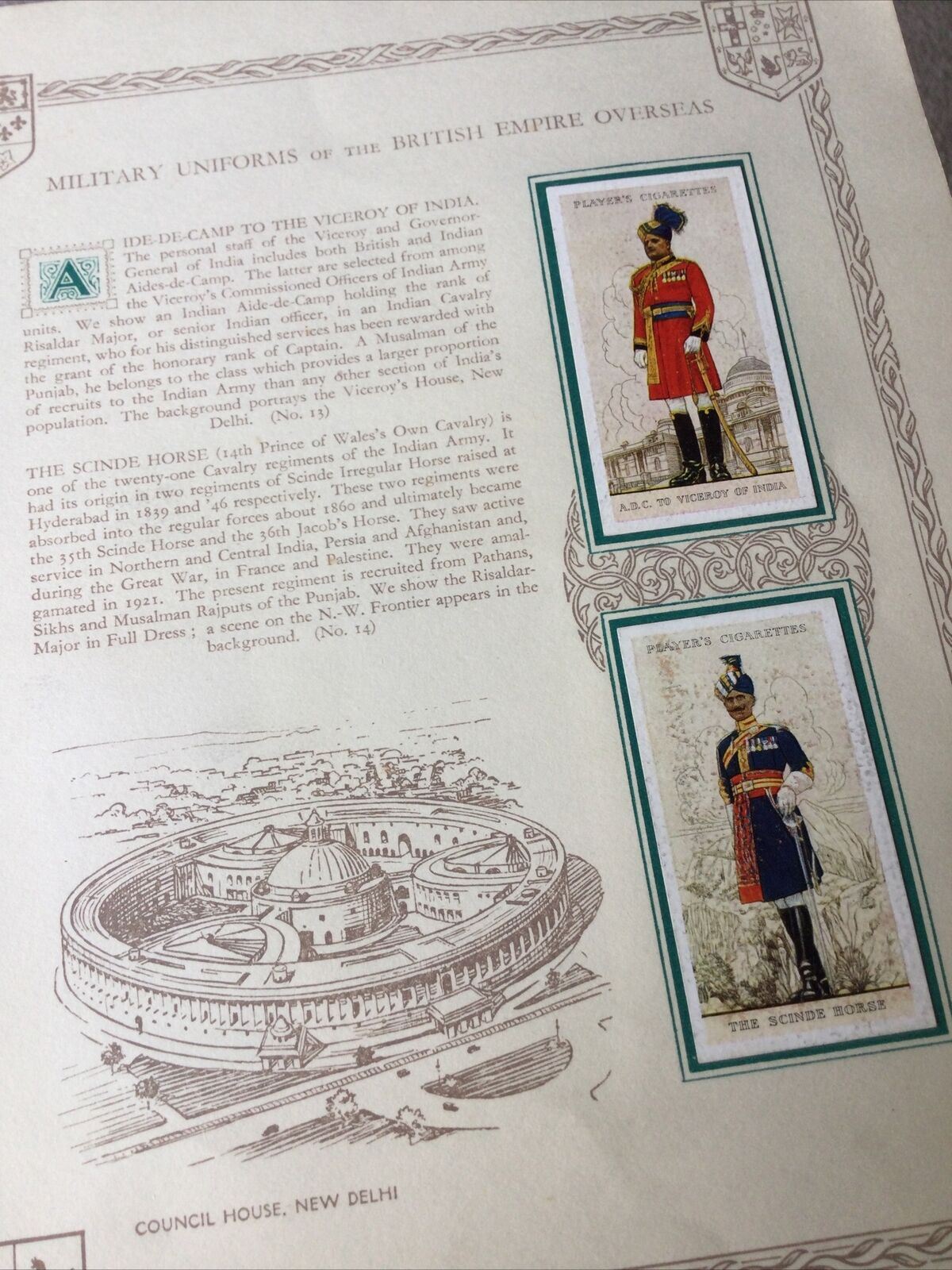 Players Cigarette Cards Complete Album. Military Uniforms Of The British Empire