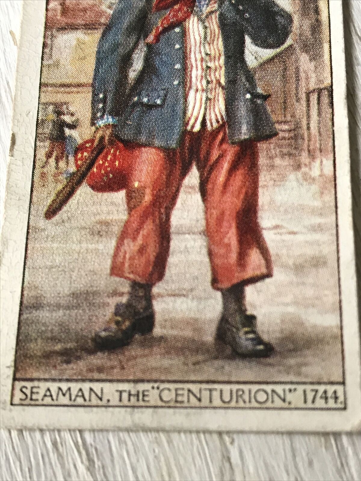 Players Cigarettes Card History Of Naval Dress 16 Seaman Of The Centurion 1744