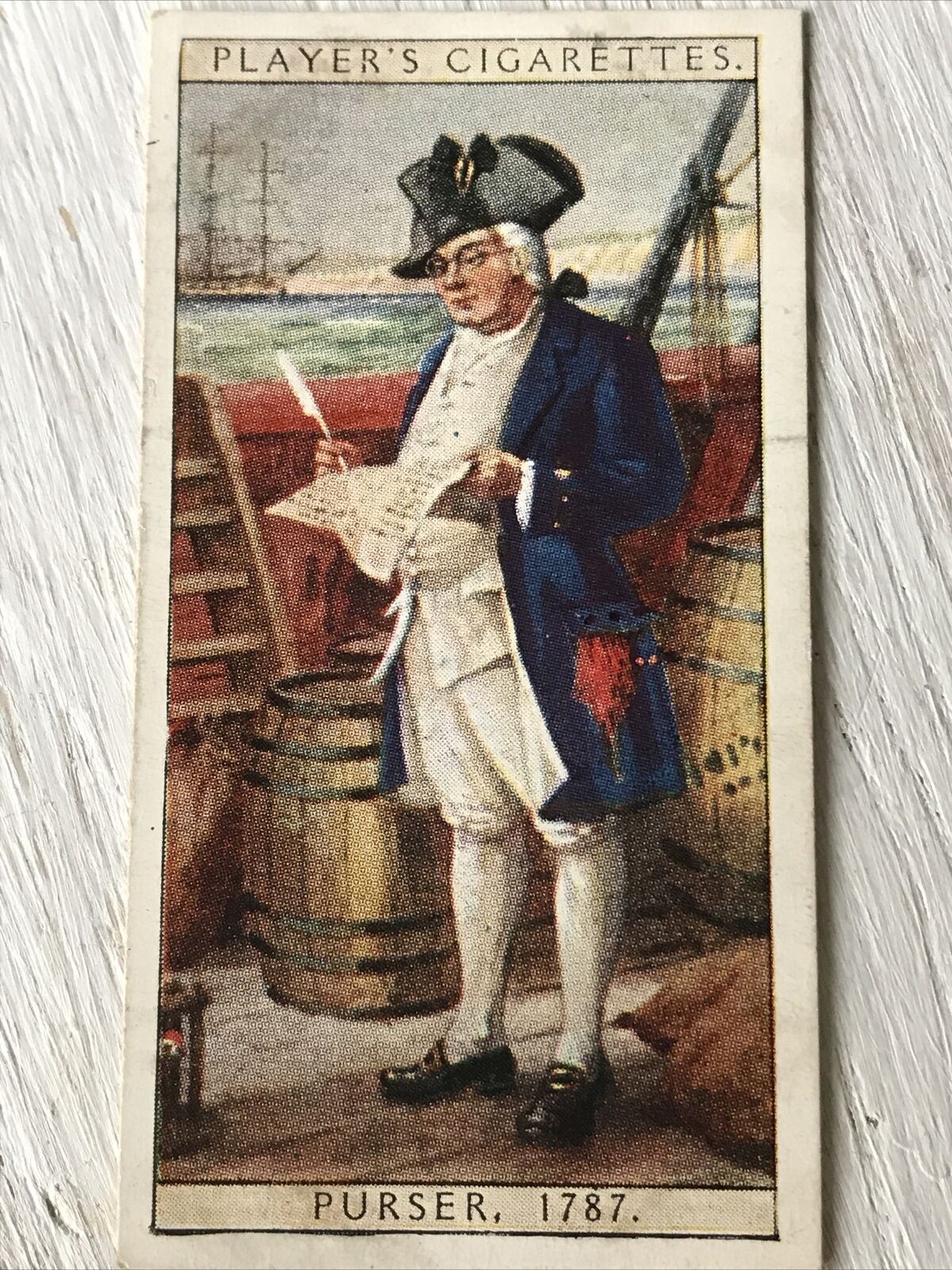 Players Cigarettes Card History Of Naval Dress 26 Purser 1787 Warrant Officer