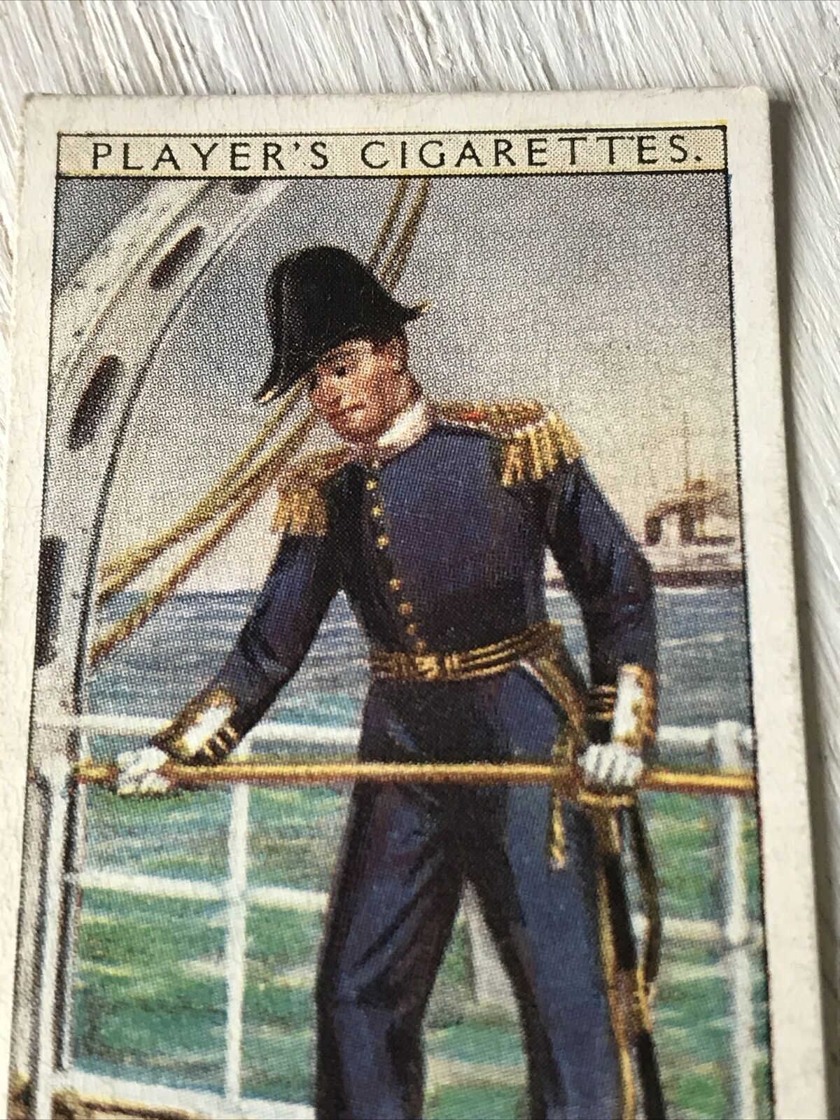 Players Cigarettes Card History Of Naval Dress 50 Chief Engineer 1879 Steam Ship