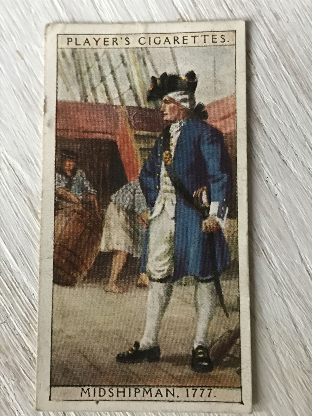 Players Cigarettes Card History Of Naval Dress 23 Midshipman 1777 Vintage