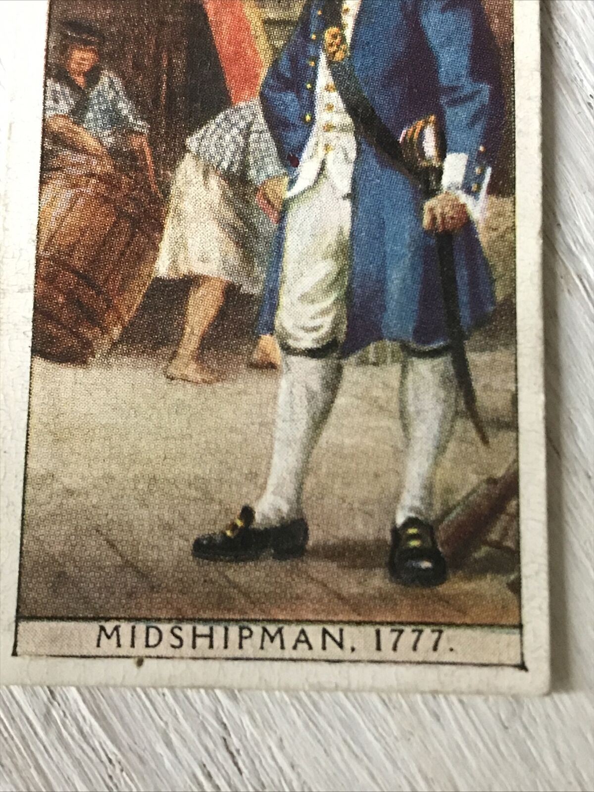 Players Cigarettes Card History Of Naval Dress 23 Midshipman 1777 Vintage