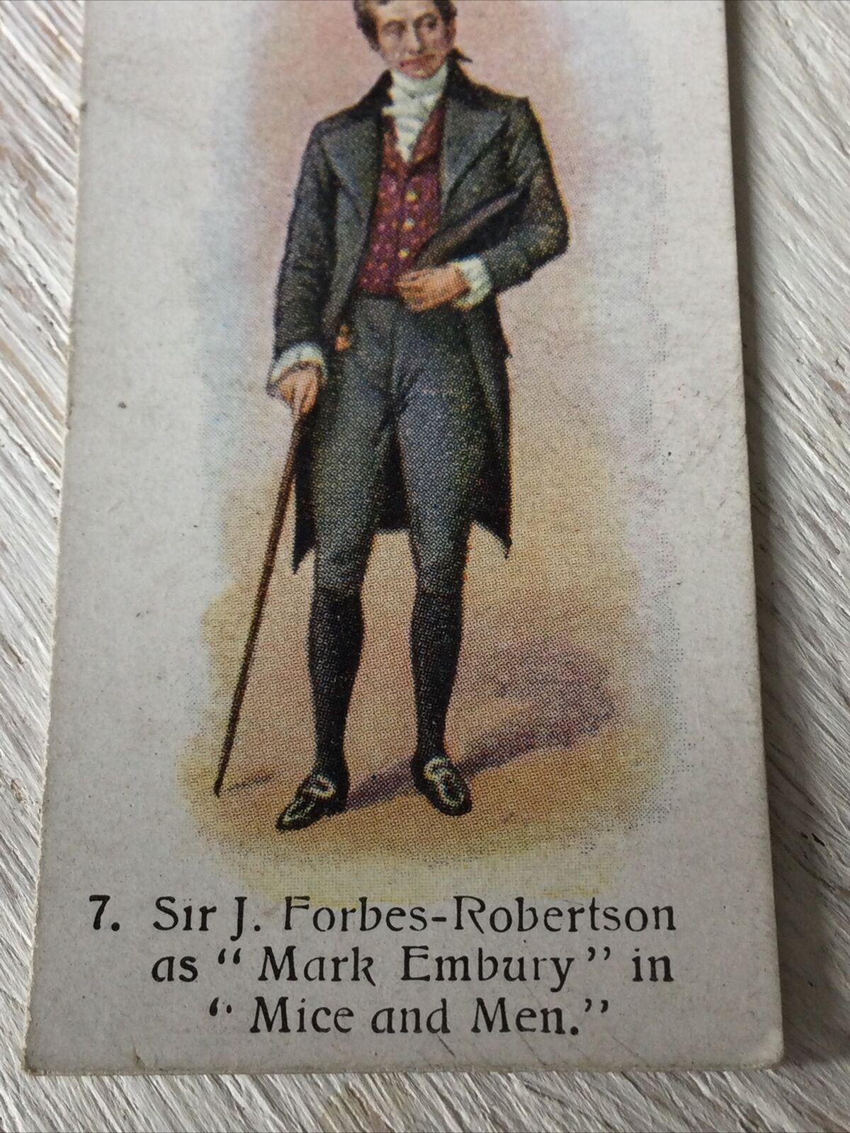 PLAYER'S Cigarette Card Past & Present 7 Mr J Forbes-Robertson Mark Embury Mice