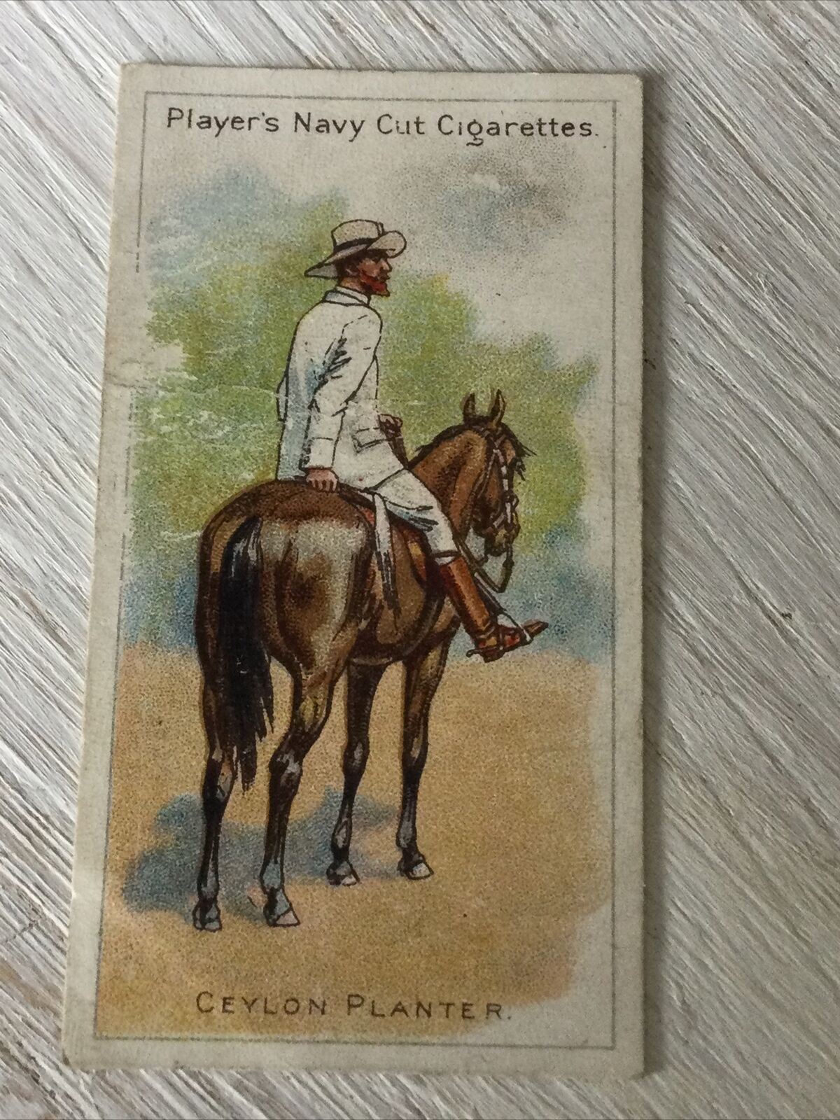 PLAYER'S Cigarette Card Riders Of The World 3 Ceylon Planter Colonialism Tea