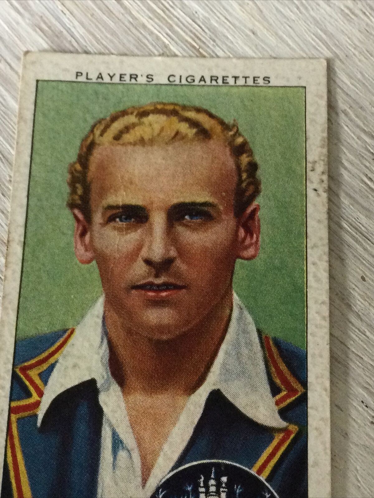 PLAYER'S Cigarette Card Cricketers 1938 13 Joseph Hardstaff Nottinghamshire Engl