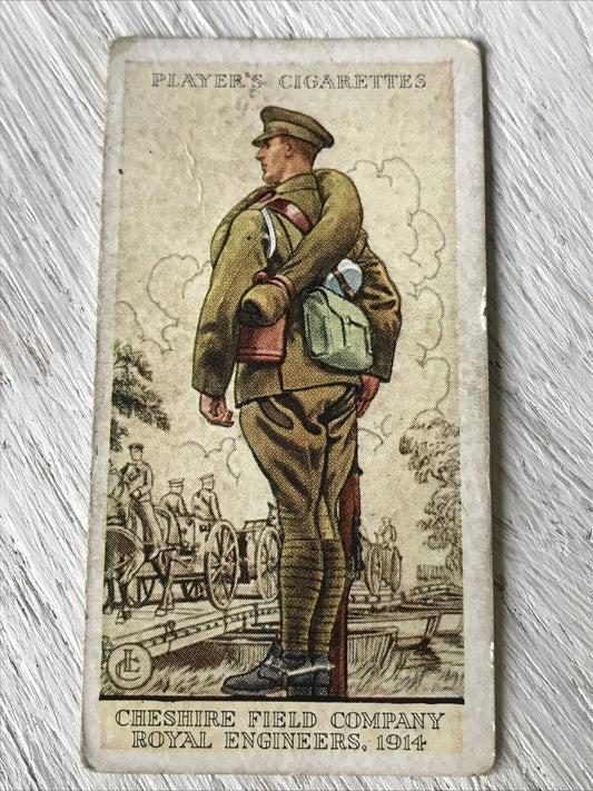 Players Cigarette Card Uniforms Of The Territorial Army 28 Cheshire Field Compan