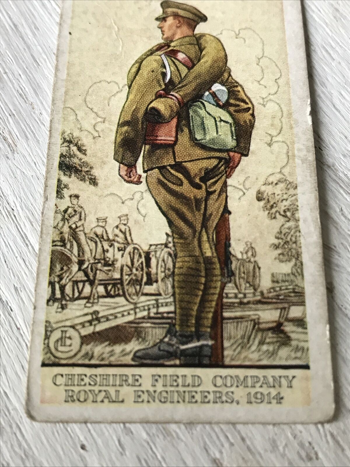 Players Cigarette Card Uniforms Of The Territorial Army 28 Cheshire Field Compan