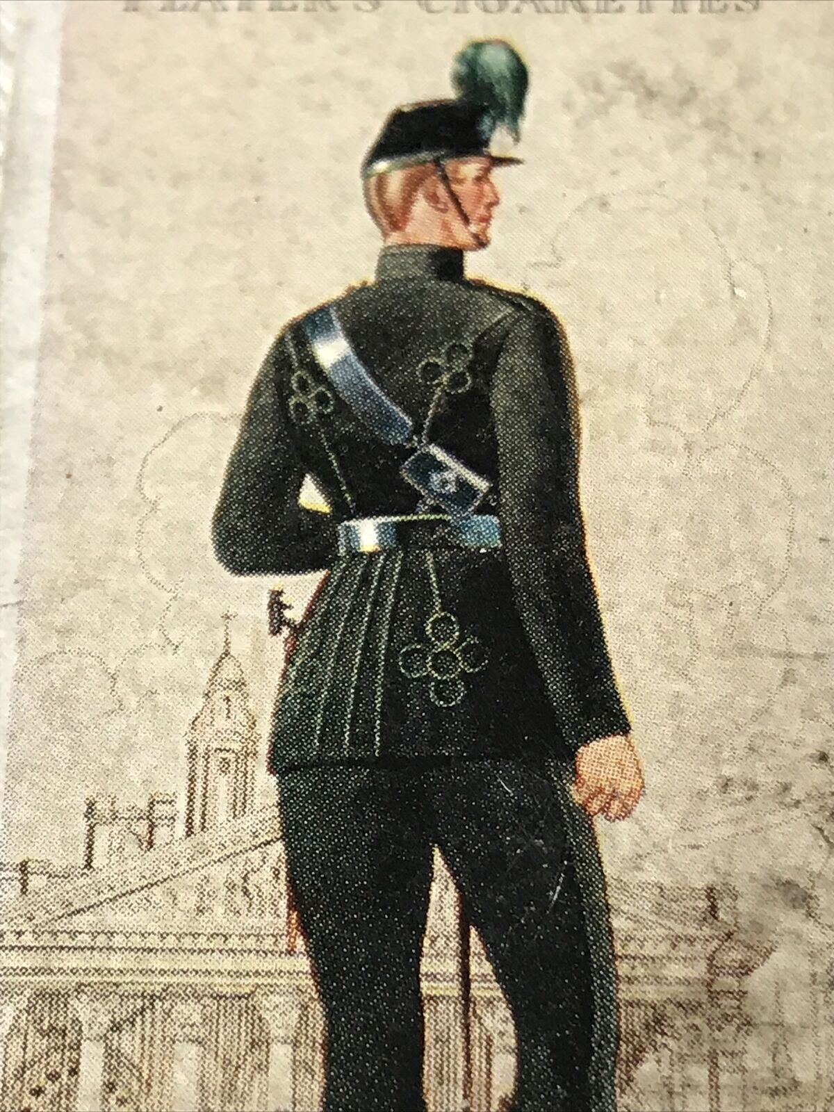 Players Cigarette Card Uniforms Of The Territorial Army 8 City Of London Rifle