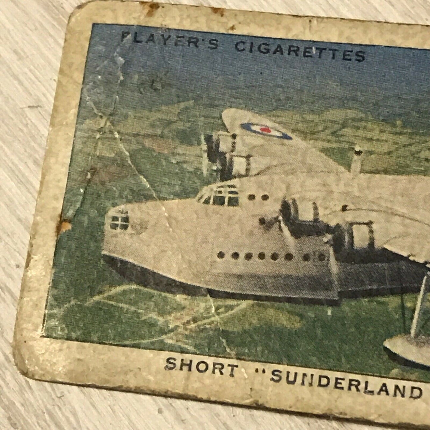 SHORT SUNDERLAND FLYING BOAT Players Cigarette Card Aircraft Royal Air Force 31