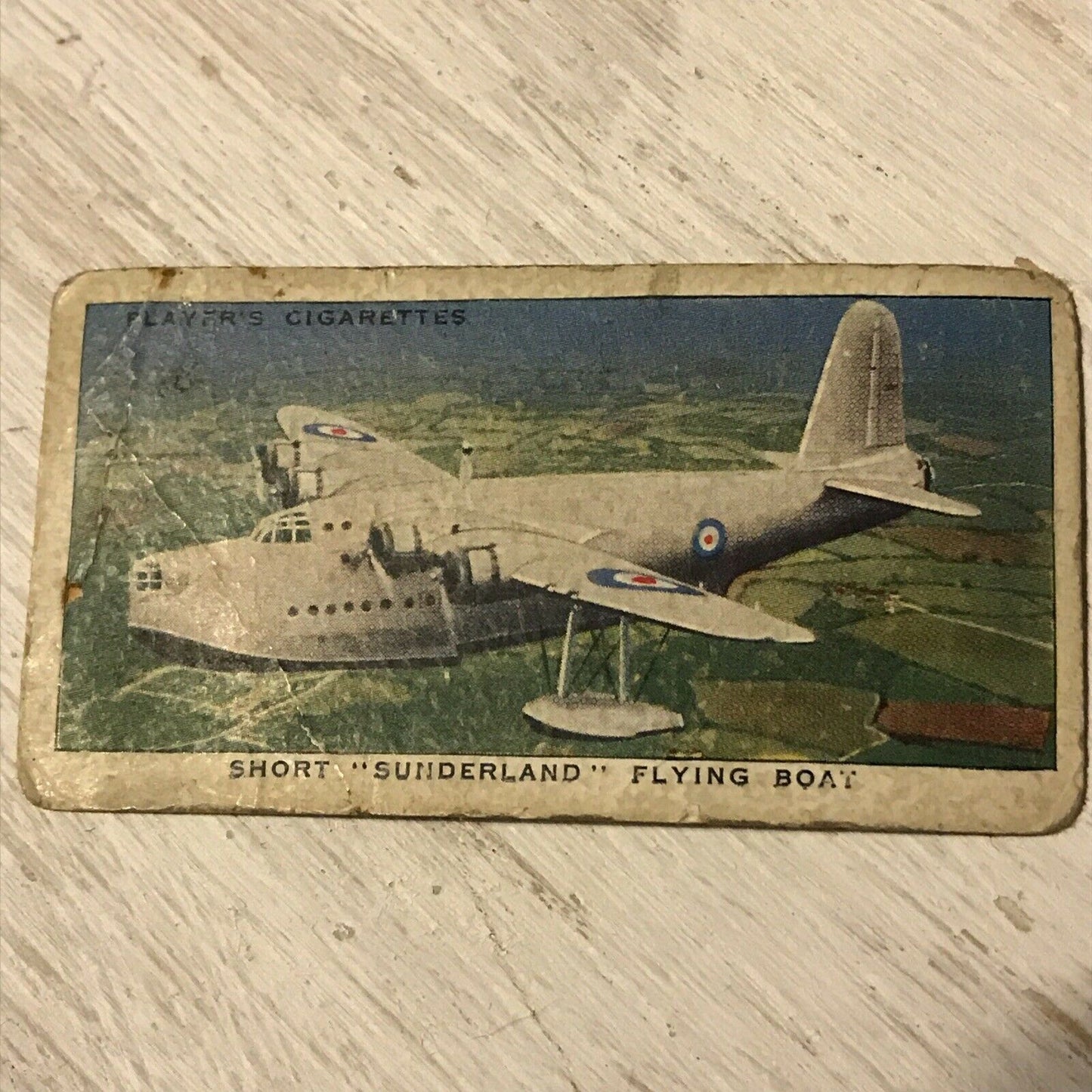 SHORT SUNDERLAND FLYING BOAT Players Cigarette Card Aircraft Royal Air Force 31