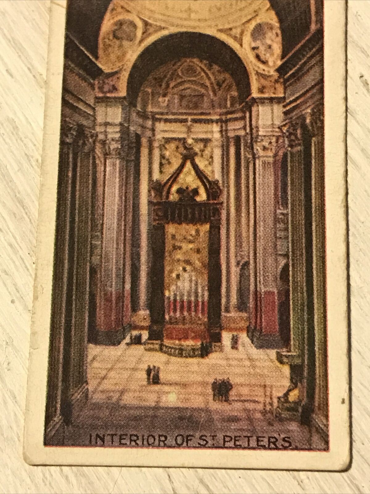 Players Cigarette Card Wonders Of The World Interior Of St Peters Rome Italy 5