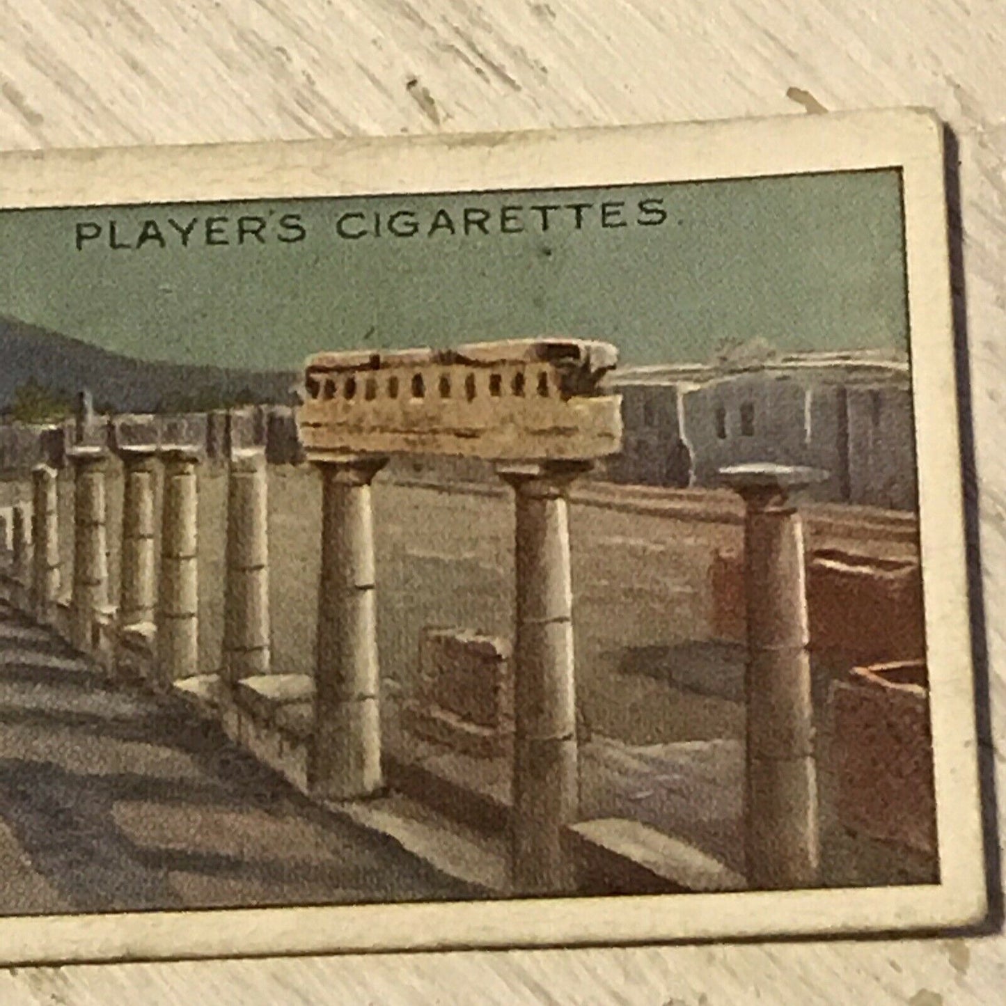 Players Cigarette Card Wonders Of The World 3 Forum Pompeii Italy Roman Vesuvius