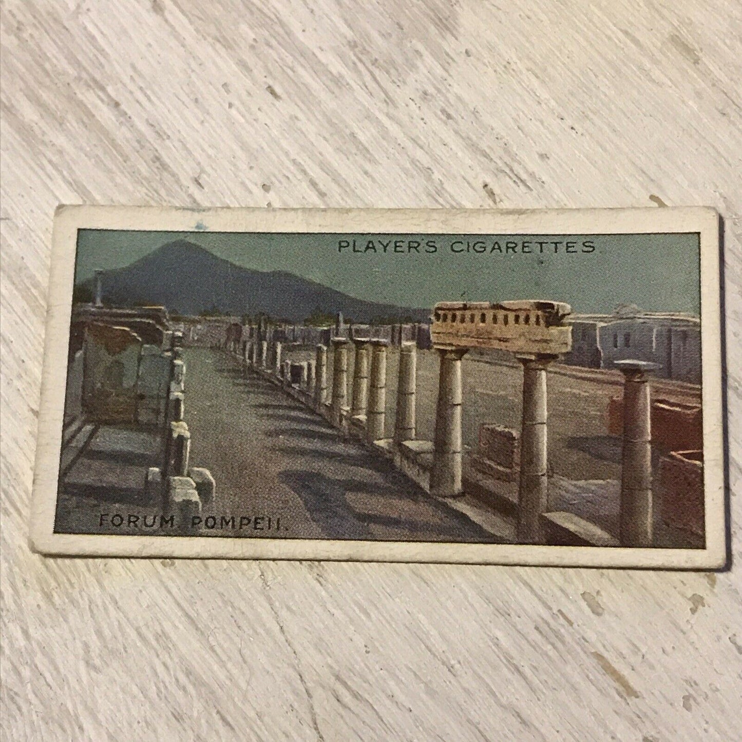 Players Cigarette Card Wonders Of The World 3 Forum Pompeii Italy Roman Vesuvius