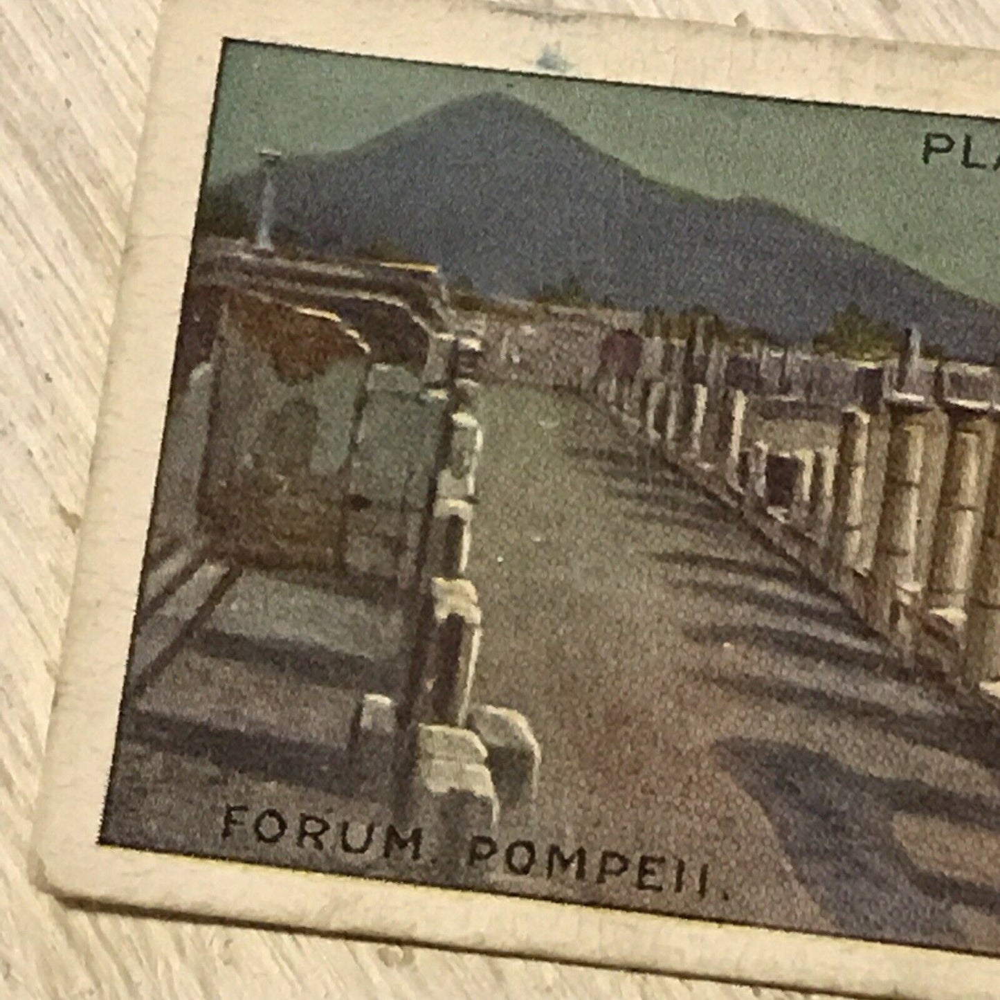 Players Cigarette Card Wonders Of The World 3 Forum Pompeii Italy Roman Vesuvius