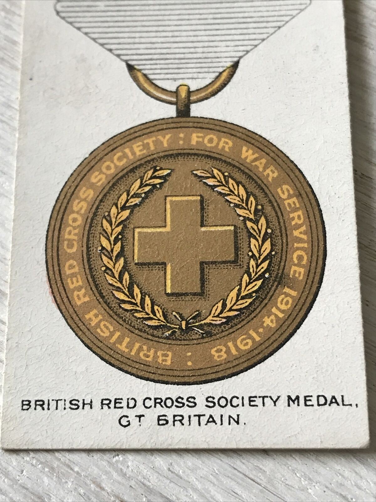 Players Cigarettes Card War Decorations & Medals 28 British Red Cross Society